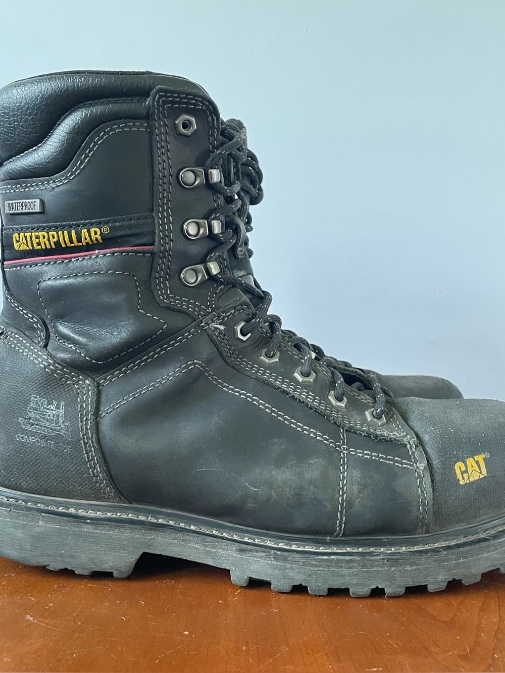 Caterpillar Men's Control 8" Waterproof Composite Toe CSA work boots | US 10